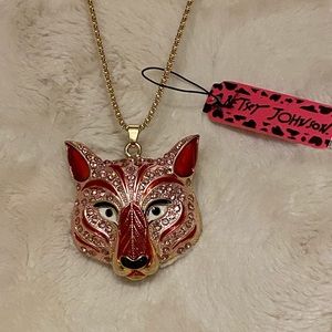 NWT BETSEY JOHNSON Wolf Necklace